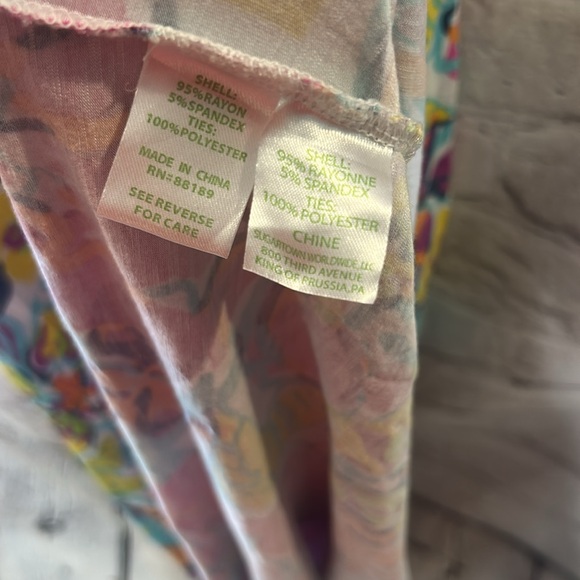 Lilly Pulitzer Amanda Besame Mucho Pink Blue Floral Maxi Dress Size XL - Picture 15 of 15